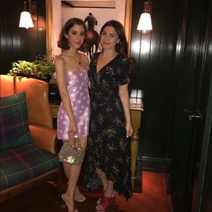 Floral wrap dress